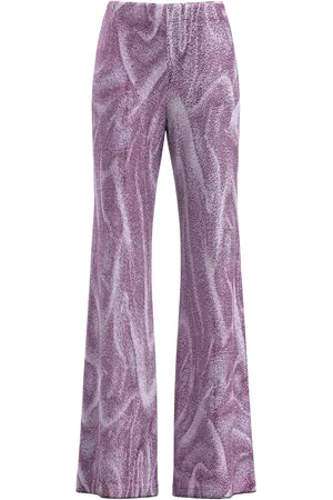 MACCAPANI Lurex-jacquard trousers