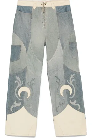Marine Serre Panelled jeans
