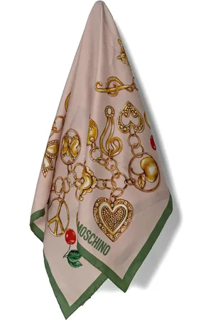 Moschino Chain-print silk scarf