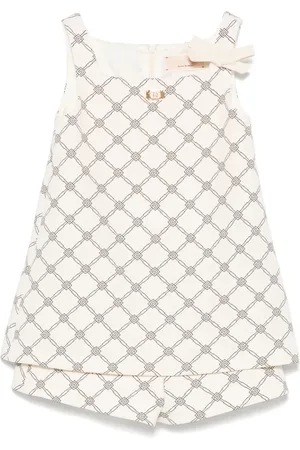 Elisabetta Franchi Logo-print playsuit