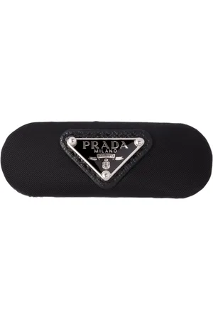 Prada Enamel-logo hair clip