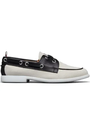 Thom Browne Piping-detail boat shoes