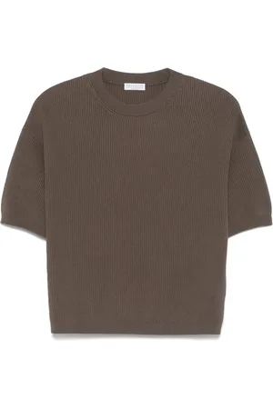 Brunello Cucinelli Fine-ribbed T-shirt
