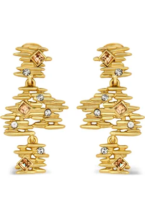 Oscar de la Renta Fine Line drop earrings