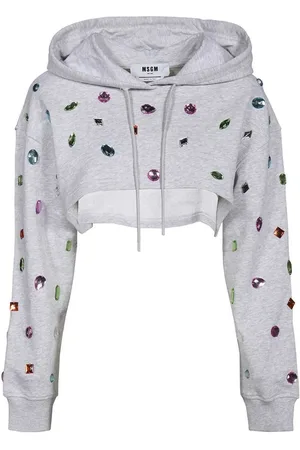 Msgm Crystal-embellished hoodie