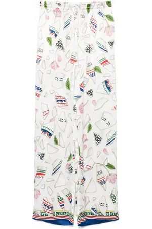 Casablanca Le Vase Brise silk trousers