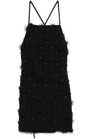 Msgm Floral-appliqu?? mini dress