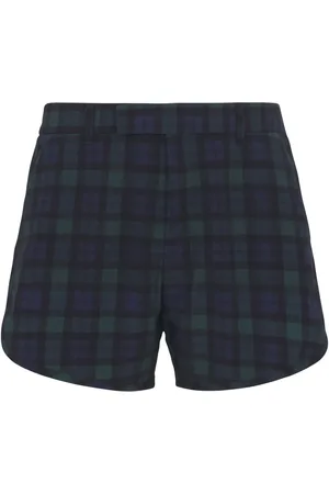 MARTINE ROSE Plaid-print shorts