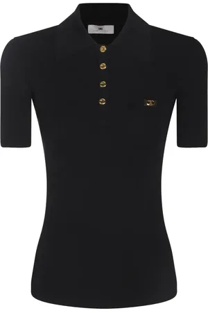 Elisabetta Franchi Ribbed polo top