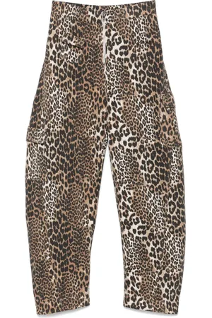 Ganni Leopard-print trousers
