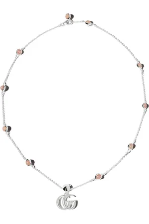 Gucci Double G mother of pearl necklace