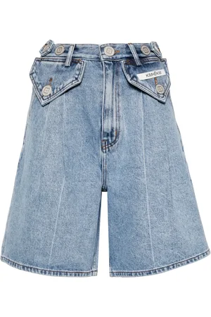 KIMHEKIM Button-embellished denim shorts