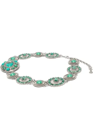 Roberto Cavalli Gemstone-embellished chain belt