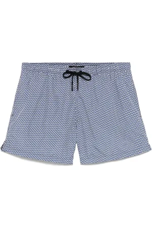 TAGLIATORE Geometric-print swim shorts