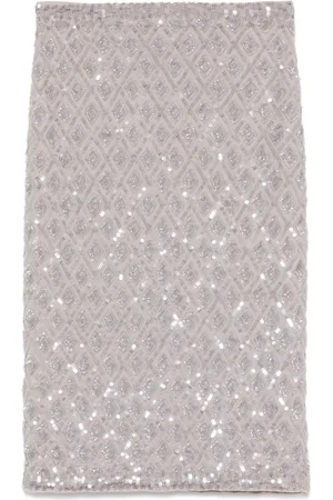 P.A.R.O.S.H. Sequined midi skirt