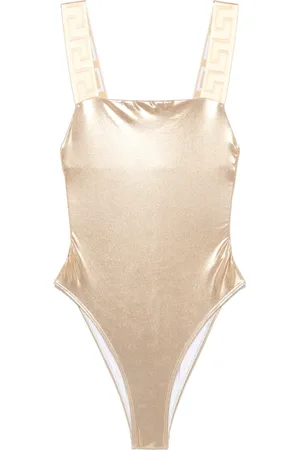 VERSACE Greca-detail swimsuit