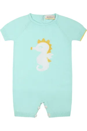 Gensami Intarsia-knit romper
