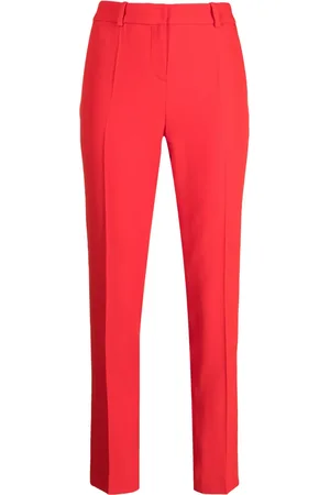 Paule Ka High-waisted pressed-crease trousers