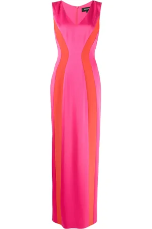 Paule Ka Colour-block panel maxi dress