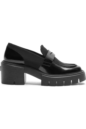 Stuart Weitzman 60mm leather loafers