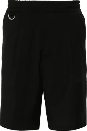 LOW BRAND Pleat-detail wool shorts