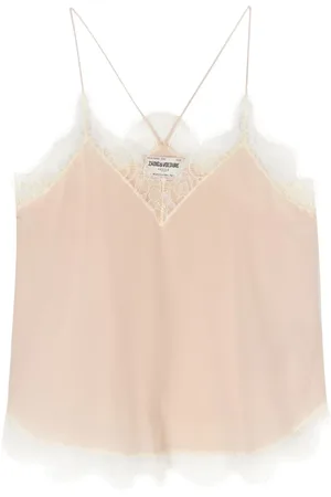 Zadig & Voltaire Floral-lace silk blouse