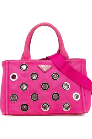 Prada 2013-2024 Small Canvas Canapa Grommet satchel
