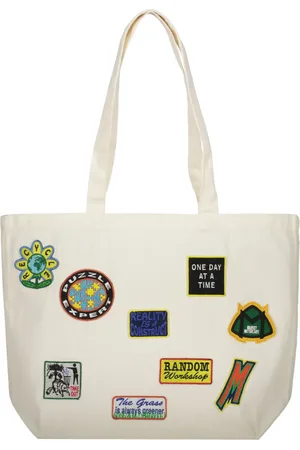 MARKET Decorative-patches tote bag