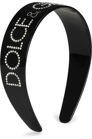 Dolce & Gabbana Crystal-embellished logo headband