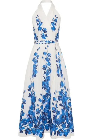 Rebecca Vallance Floral-motif midi dress