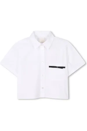 Givenchy Logo-plaque cotton poplin shirt
