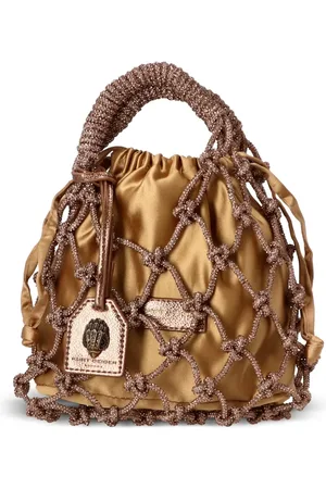 Kurt Geiger Rhinestone macramé tote bag