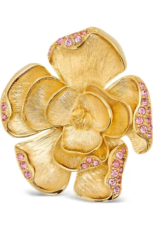 Oscar de la Renta Floral brooch