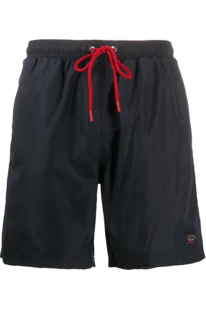 Paul & Shark Logo-patch drawstring swim shorts