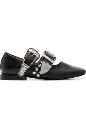TOGA PULLA Buckle-detail ballet flats