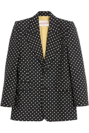 VALENTINO GARAVANI Plusdepois-print single-breasted blazer