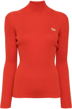 Maison Kitsuné Baby fox patch high neck jumper