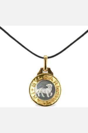 Bvlgari 18kt yellow Zodiac Aries pendant