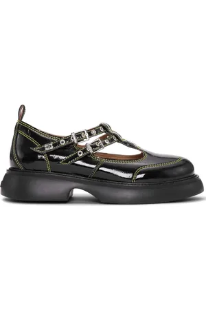 Ganni Logo-plaque loafers