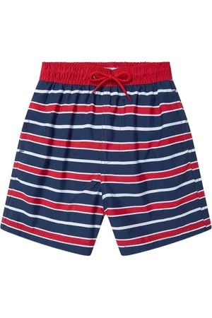 SOLISWIM KIDS Striped swim shorts
