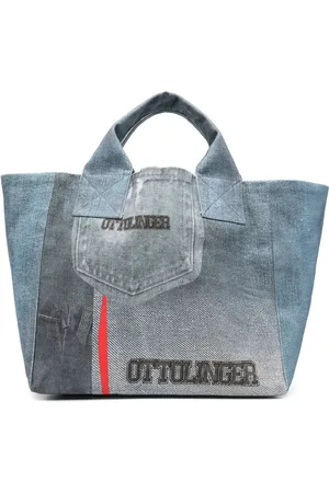 OTTOLINGER Denim-print tote bag