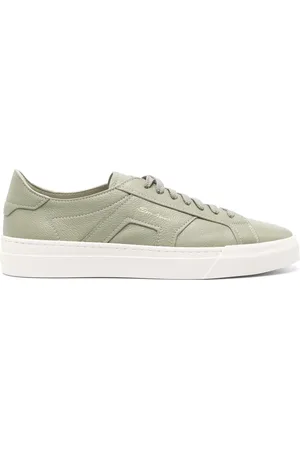 santoni DBS leather sneakers