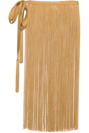 BLUMARINE Fringed mini skirt