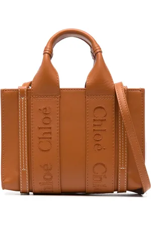 Chloé Woody leather tote bag