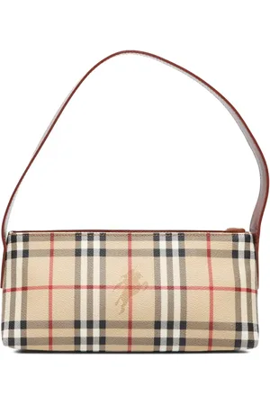 Burberry 2000s Haymarket-Check shoulder bag