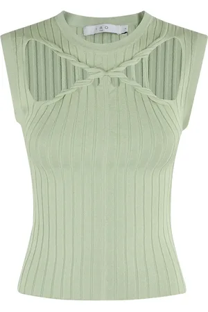 IRO Cut-out detail ribbed top