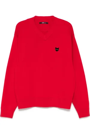 SONGZIO Emblem V-neck jumper