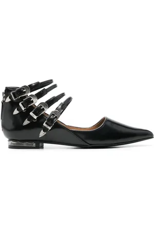 TOGA PULLA Buckle-detailed ballet flats