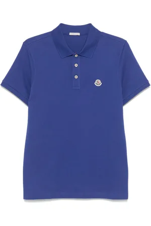 Moncler Logo-patch cotton polo shirt