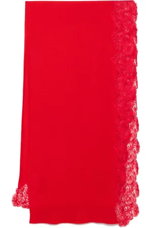 ERMANNO SCERVINO Lace-trim scarf
